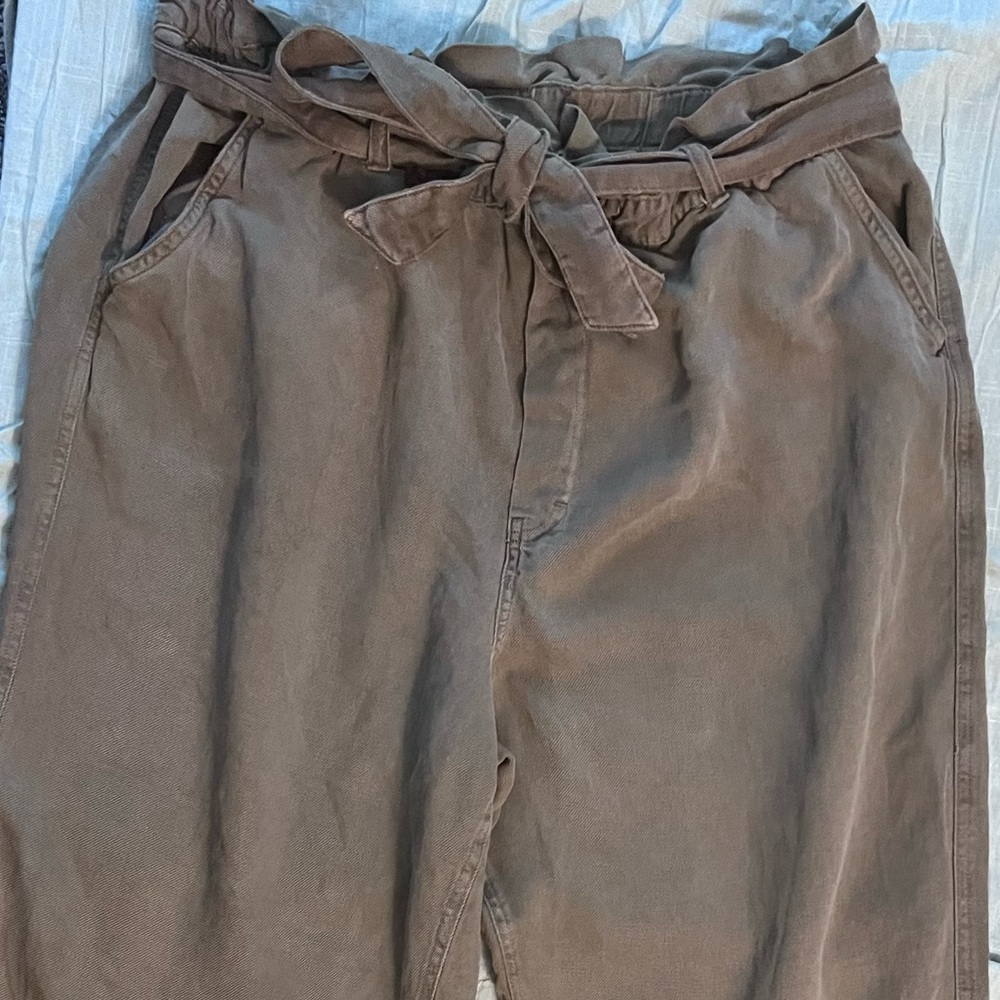 Aerie paper bag waist pants size XXL